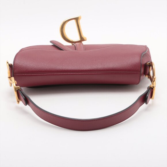 SOLD OUT ❌ Christian Dior Saddle Medium Bag Leather bag Red - Picture 5 of 10